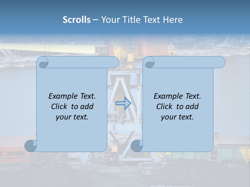 Port Transportation Harbor PowerPoint Template