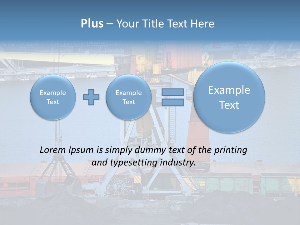 Port Transportation Harbor PowerPoint Template