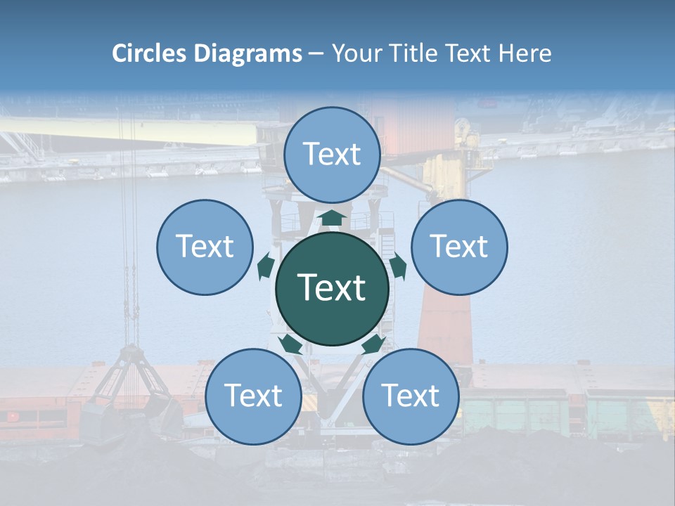 Port Transportation Harbor PowerPoint Template