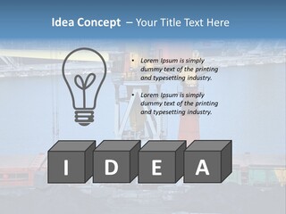 Port Transportation Harbor PowerPoint Template