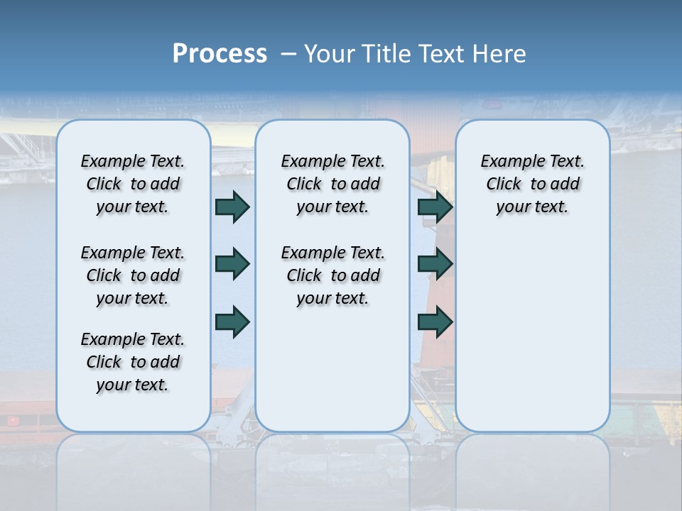 Port Transportation Harbor PowerPoint Template