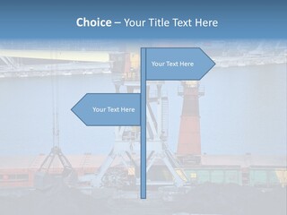 Port Transportation Harbor PowerPoint Template