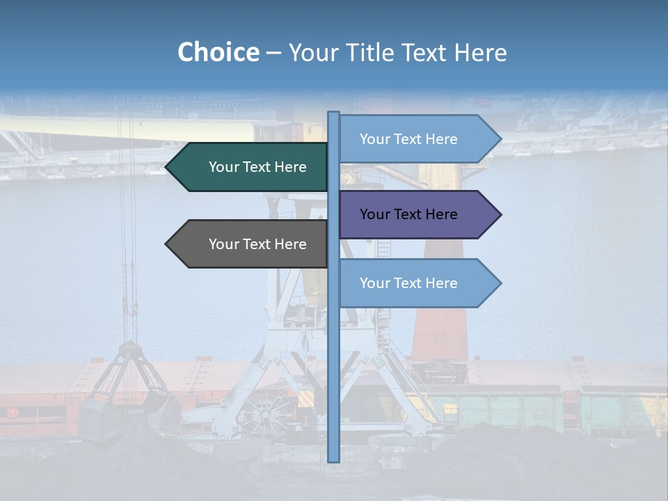 Port Transportation Harbor PowerPoint Template