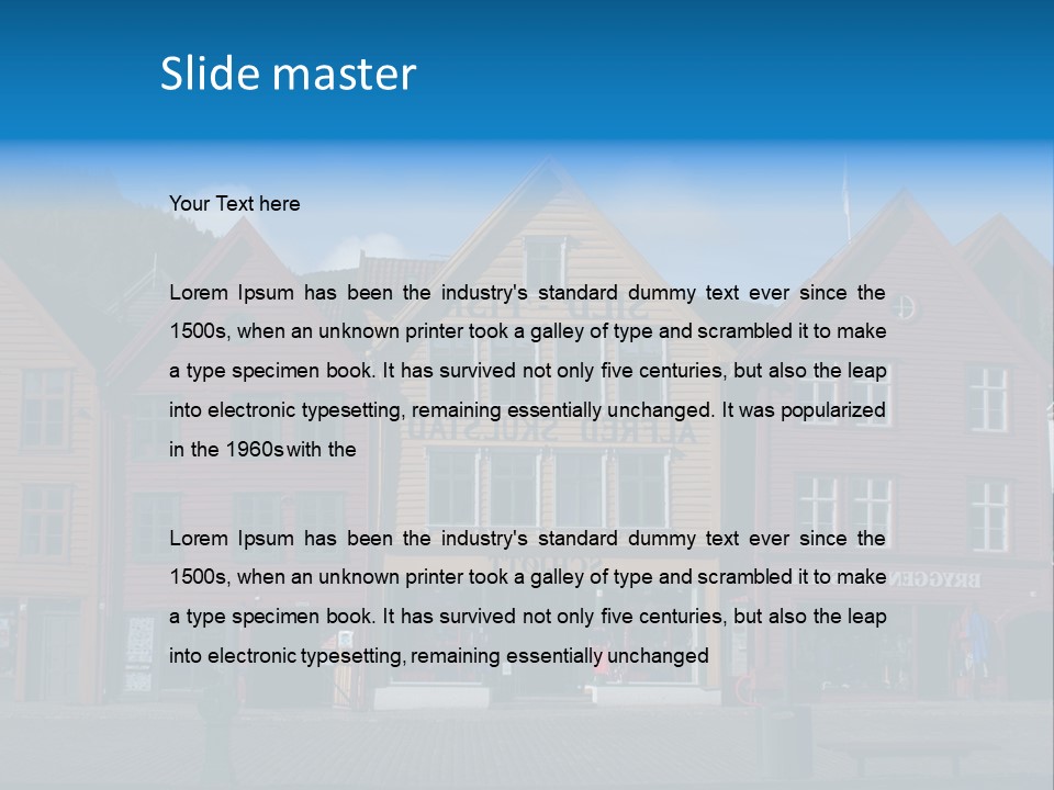 Leaning Fashion Blank Expression PowerPoint Template