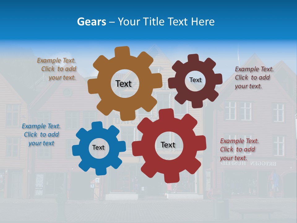 Leaning Fashion Blank Expression PowerPoint Template