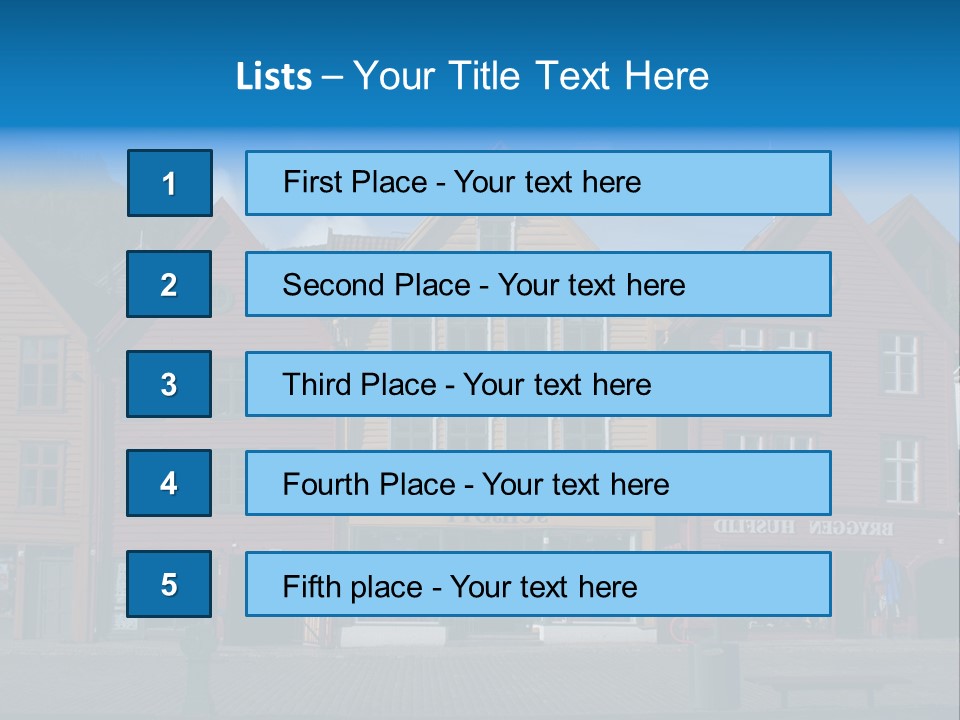 Leaning Fashion Blank Expression PowerPoint Template
