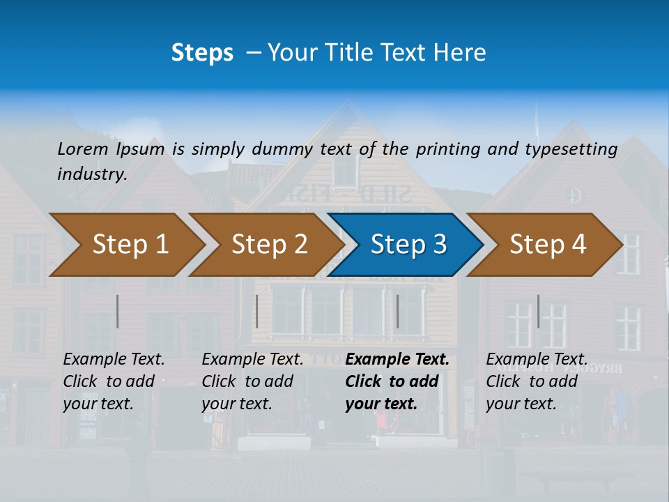 Leaning Fashion Blank Expression PowerPoint Template