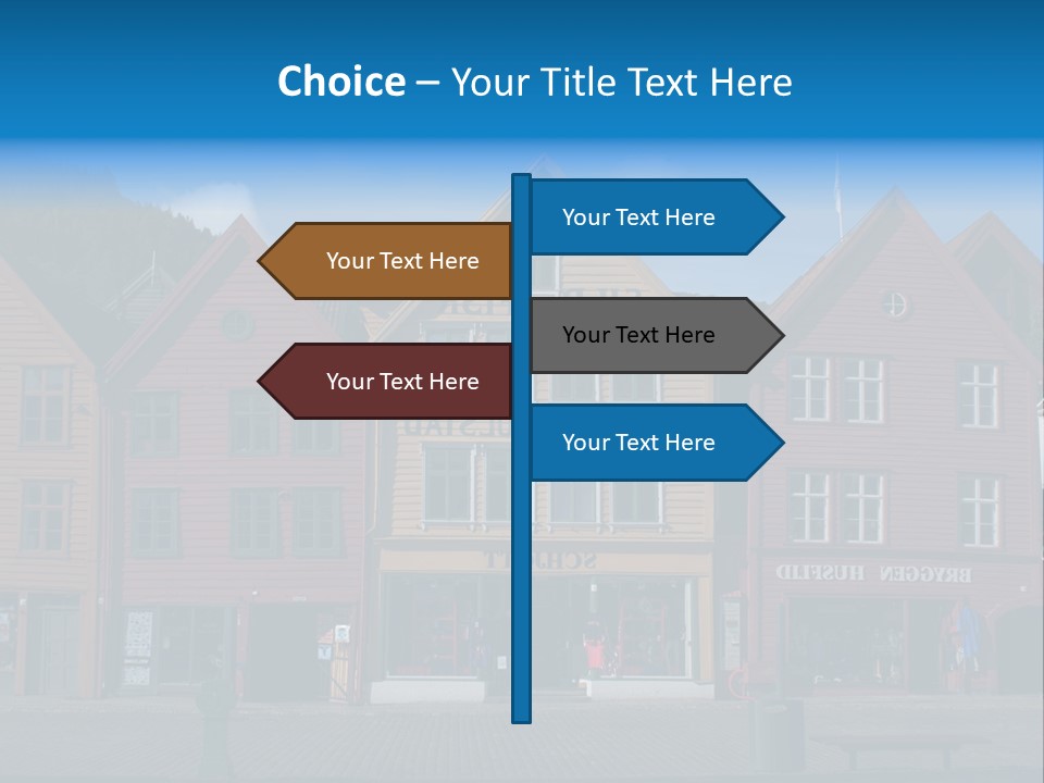 Leaning Fashion Blank Expression PowerPoint Template