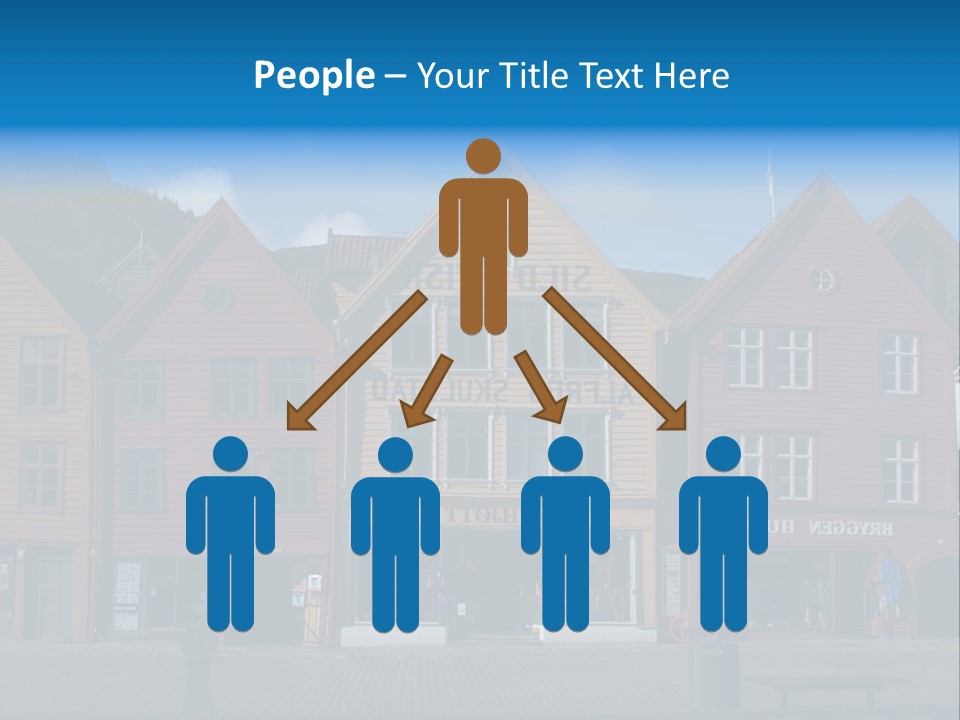 Leaning Fashion Blank Expression PowerPoint Template