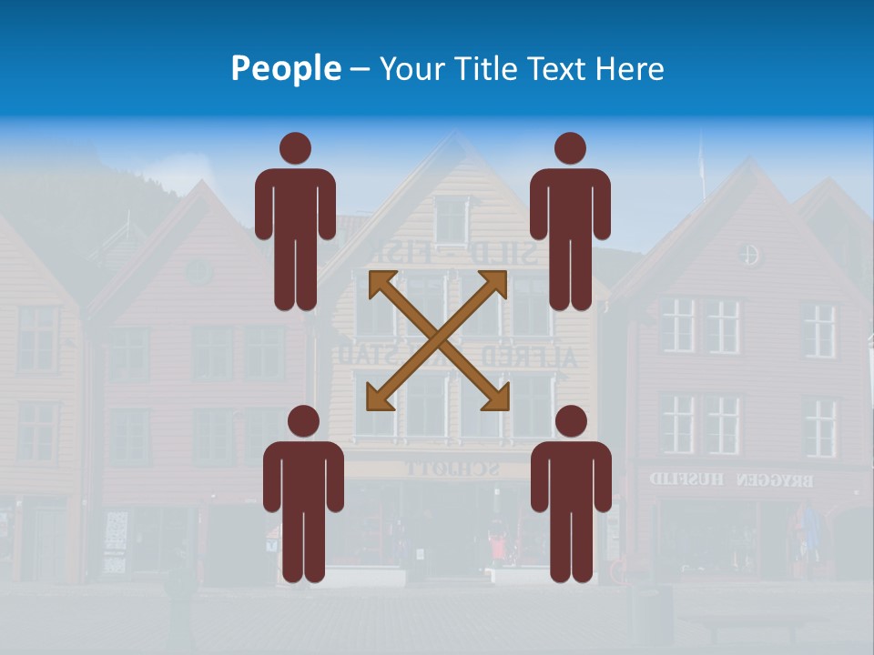 Leaning Fashion Blank Expression PowerPoint Template