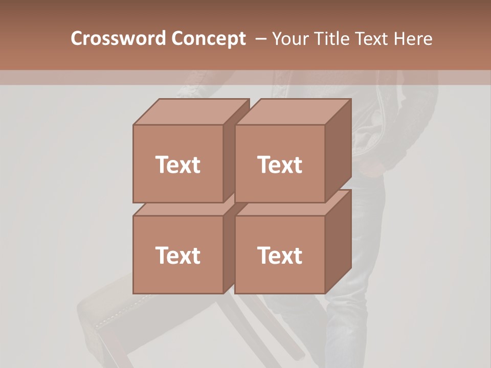 Leaning Fashion Blank Expression PowerPoint Template