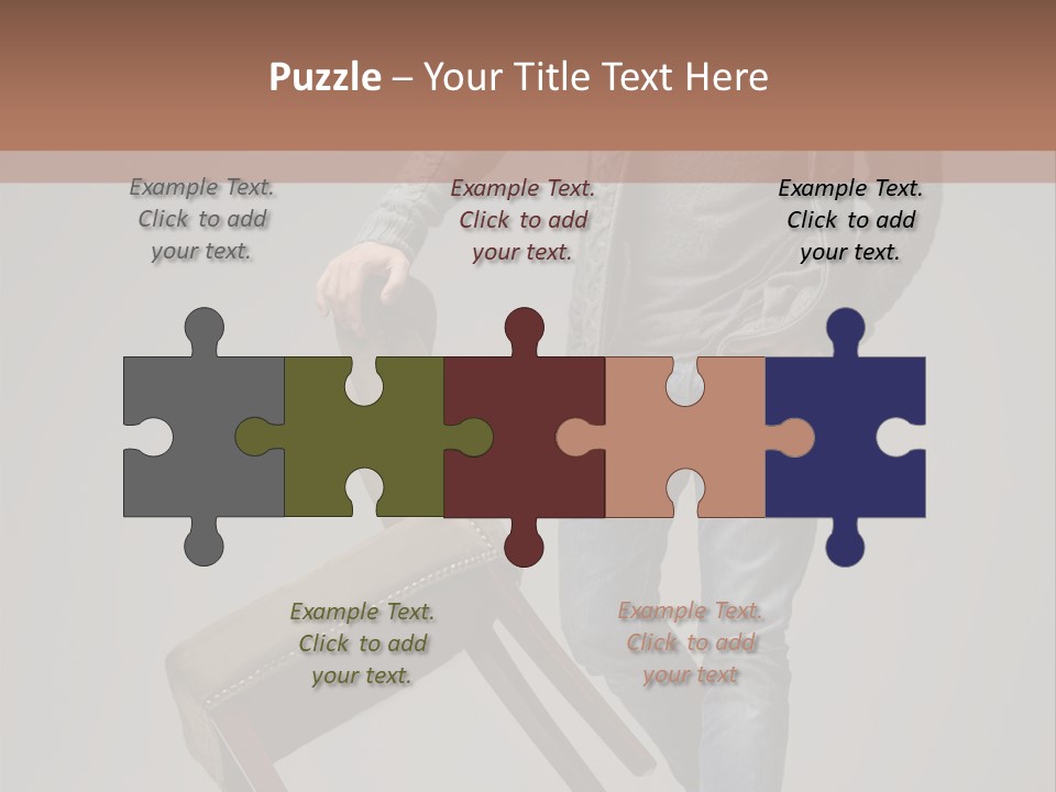 Leaning Fashion Blank Expression PowerPoint Template