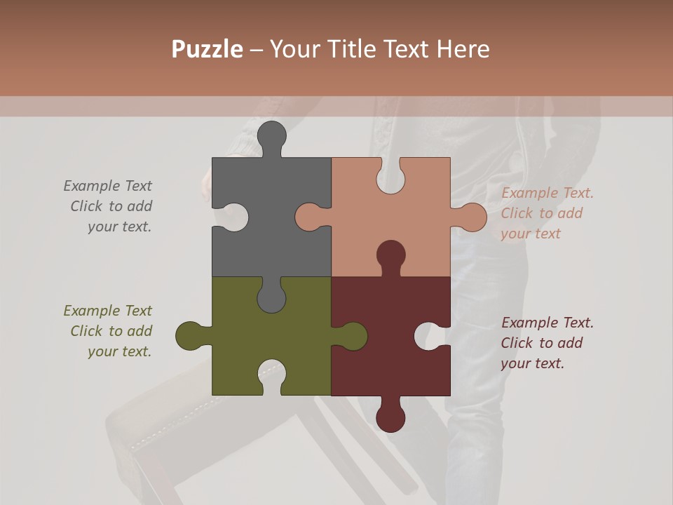 Leaning Fashion Blank Expression PowerPoint Template