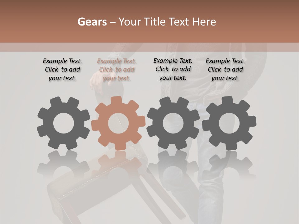 Leaning Fashion Blank Expression PowerPoint Template