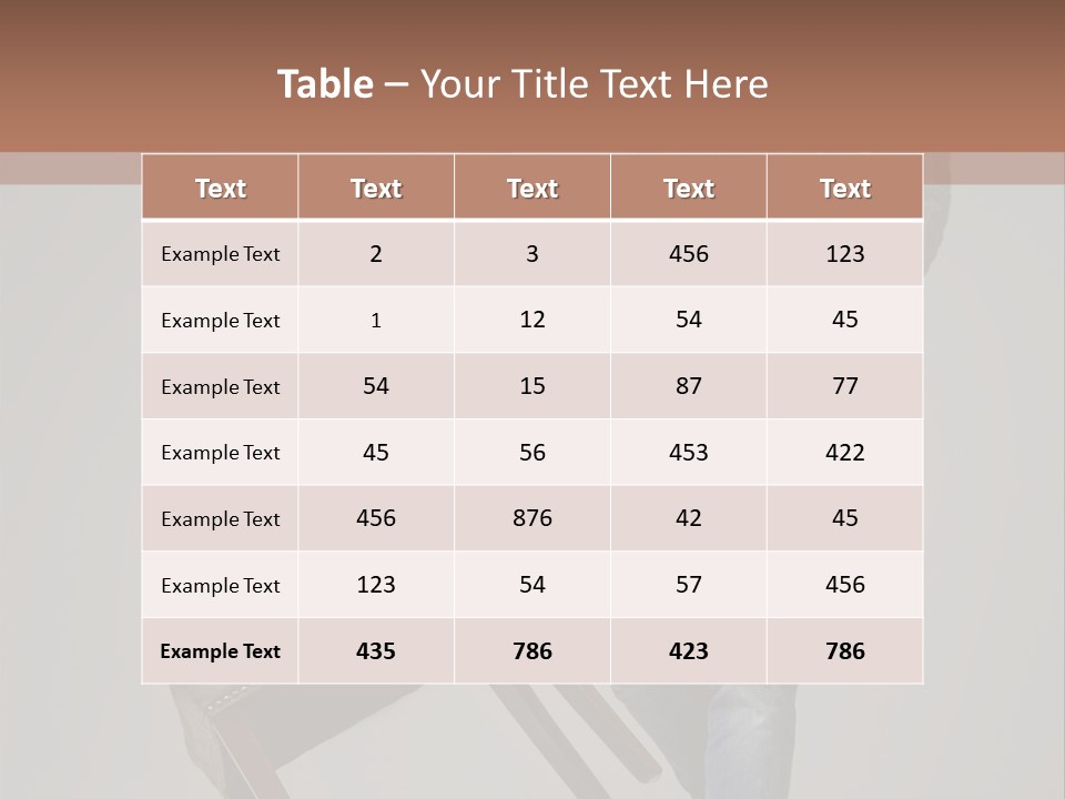 Leaning Fashion Blank Expression PowerPoint Template