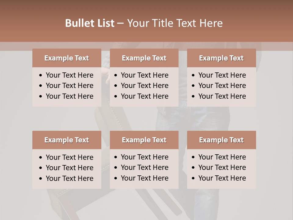 Leaning Fashion Blank Expression PowerPoint Template