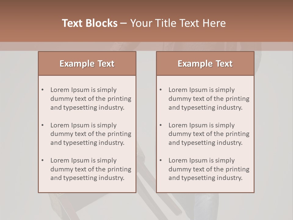 Leaning Fashion Blank Expression PowerPoint Template