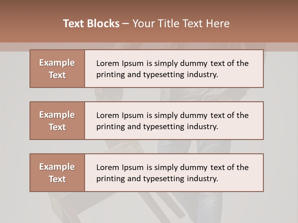 Leaning Fashion Blank Expression PowerPoint Template