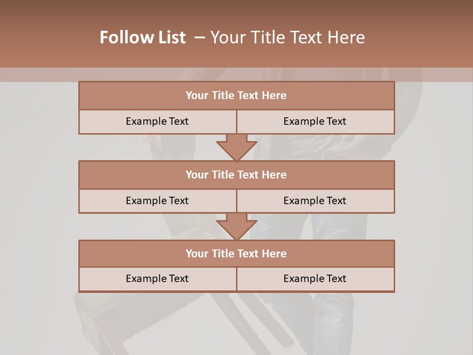 Leaning Fashion Blank Expression PowerPoint Template