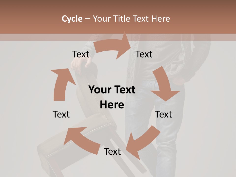 Leaning Fashion Blank Expression PowerPoint Template