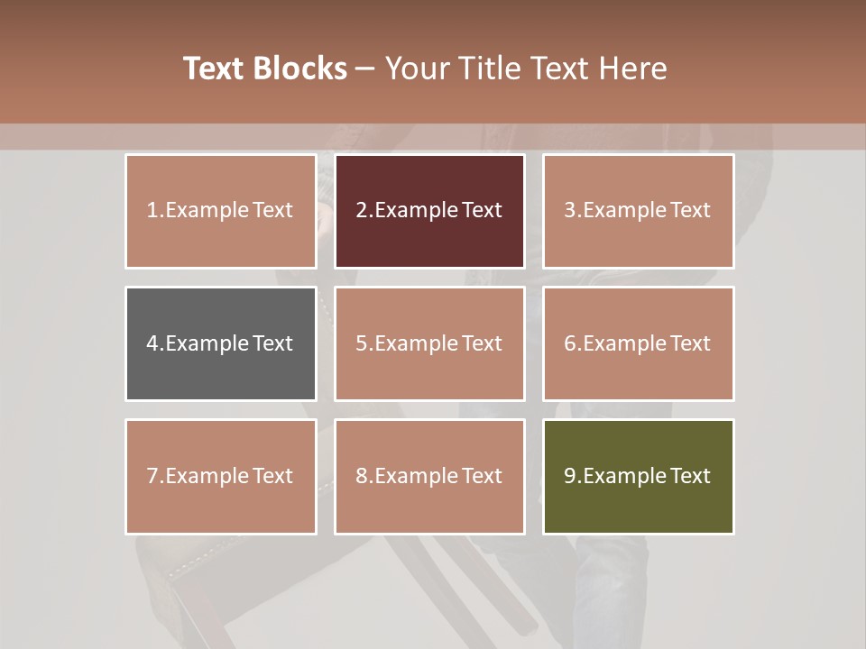 Leaning Fashion Blank Expression PowerPoint Template