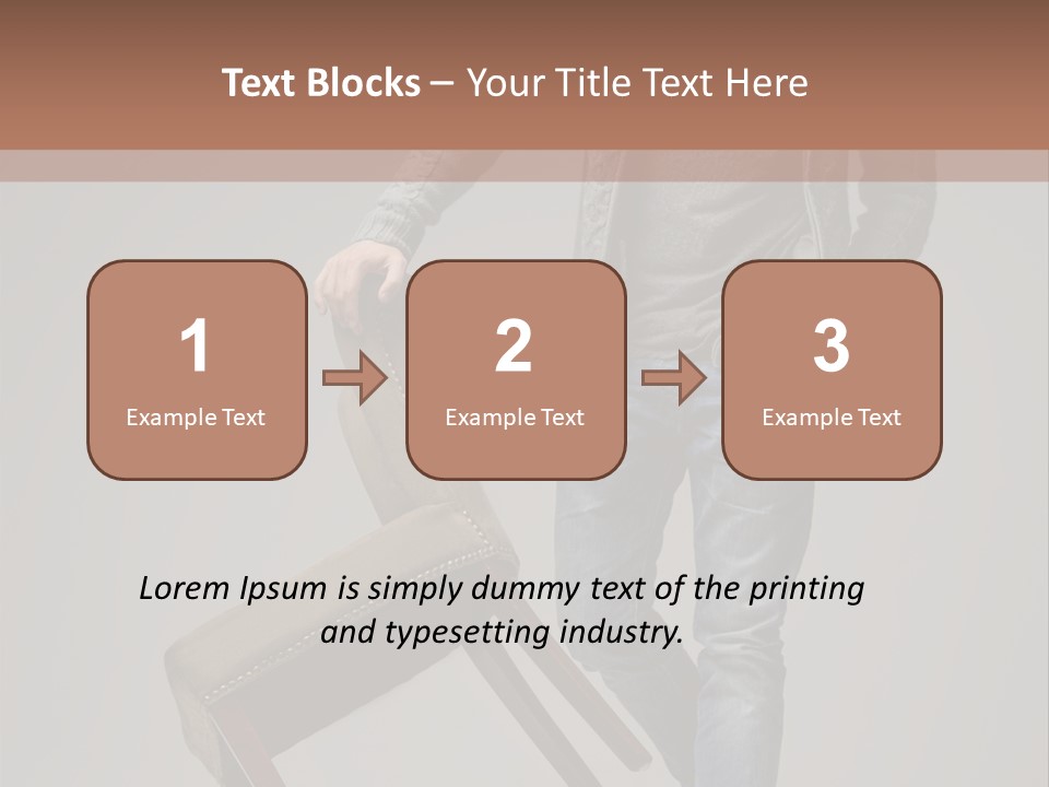 Leaning Fashion Blank Expression PowerPoint Template