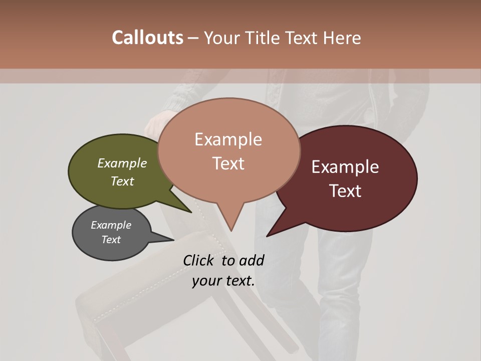 Leaning Fashion Blank Expression PowerPoint Template