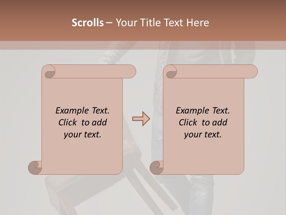 Leaning Fashion Blank Expression PowerPoint Template
