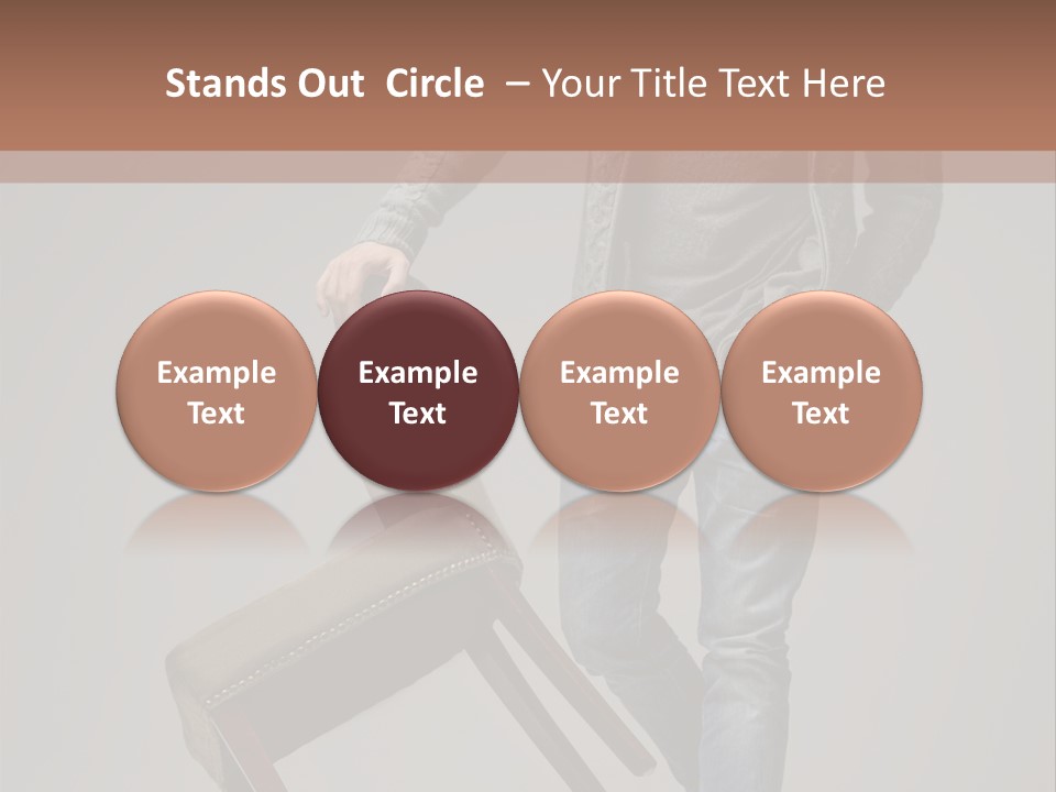 Leaning Fashion Blank Expression PowerPoint Template