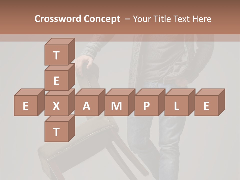 Leaning Fashion Blank Expression PowerPoint Template