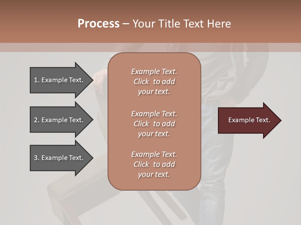 Leaning Fashion Blank Expression PowerPoint Template