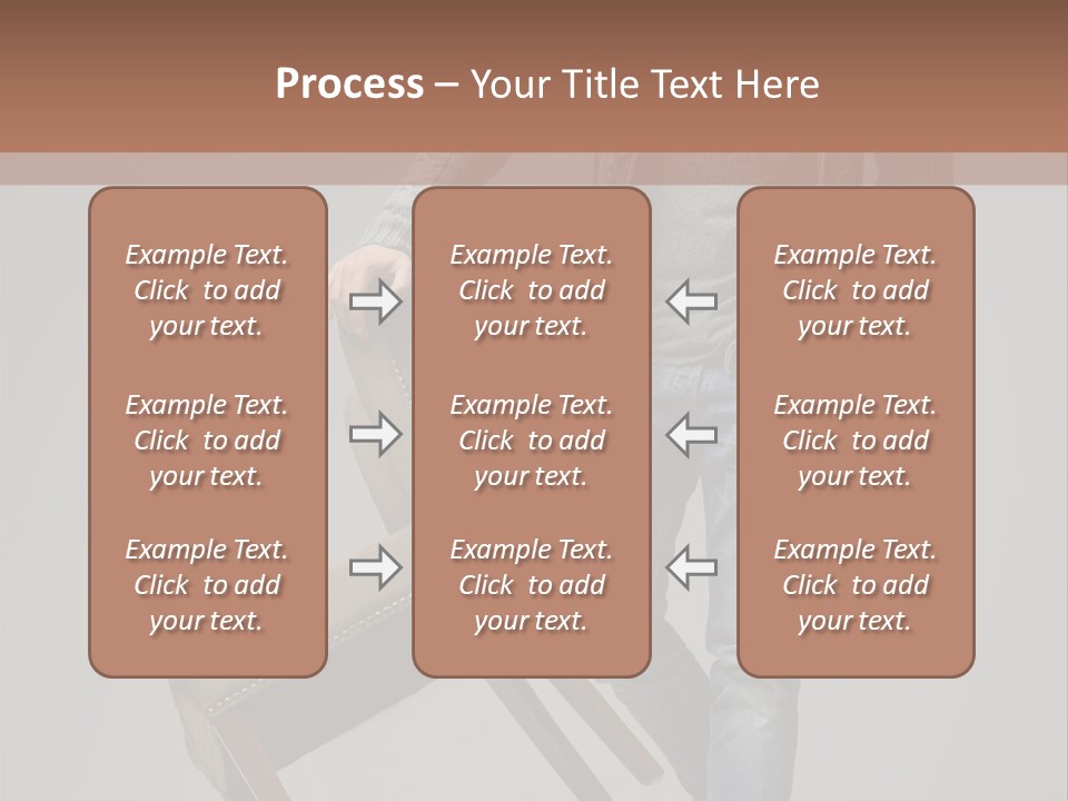 Leaning Fashion Blank Expression PowerPoint Template