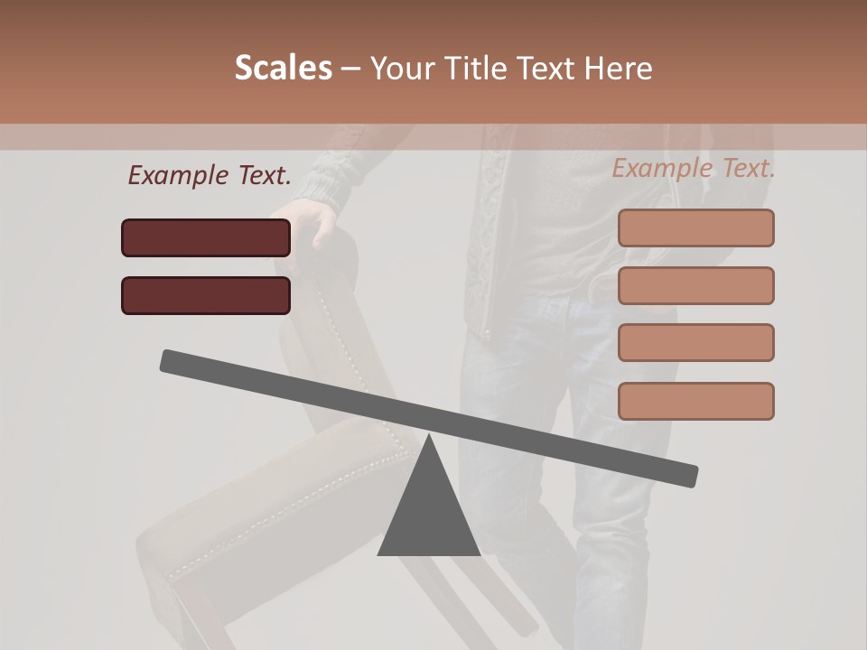 Leaning Fashion Blank Expression PowerPoint Template