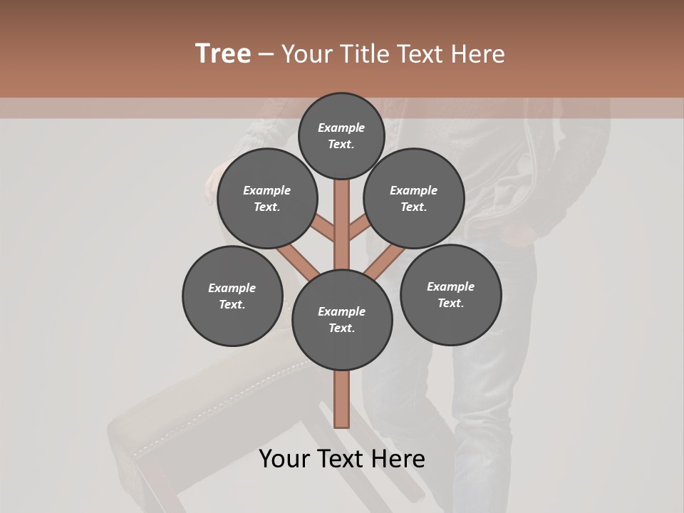 Leaning Fashion Blank Expression PowerPoint Template