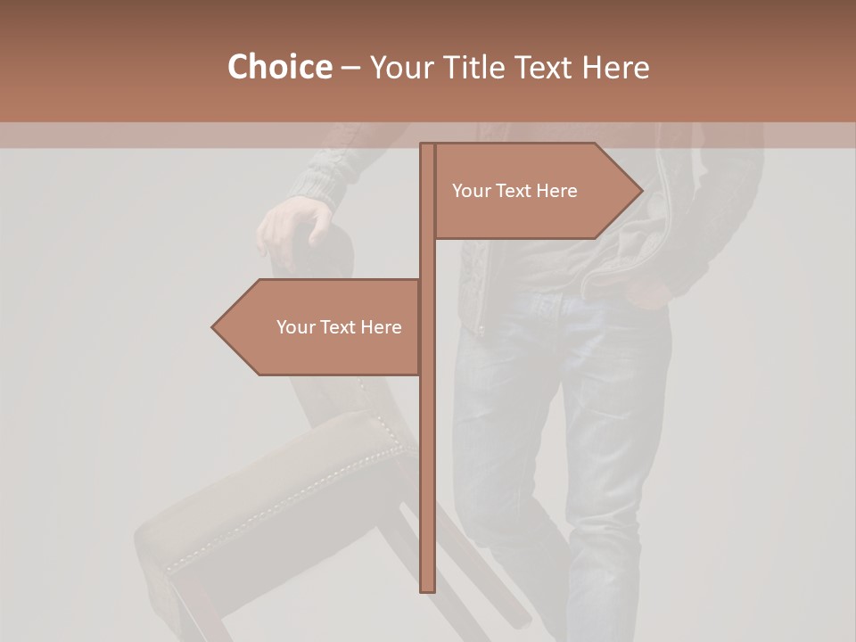 Leaning Fashion Blank Expression PowerPoint Template