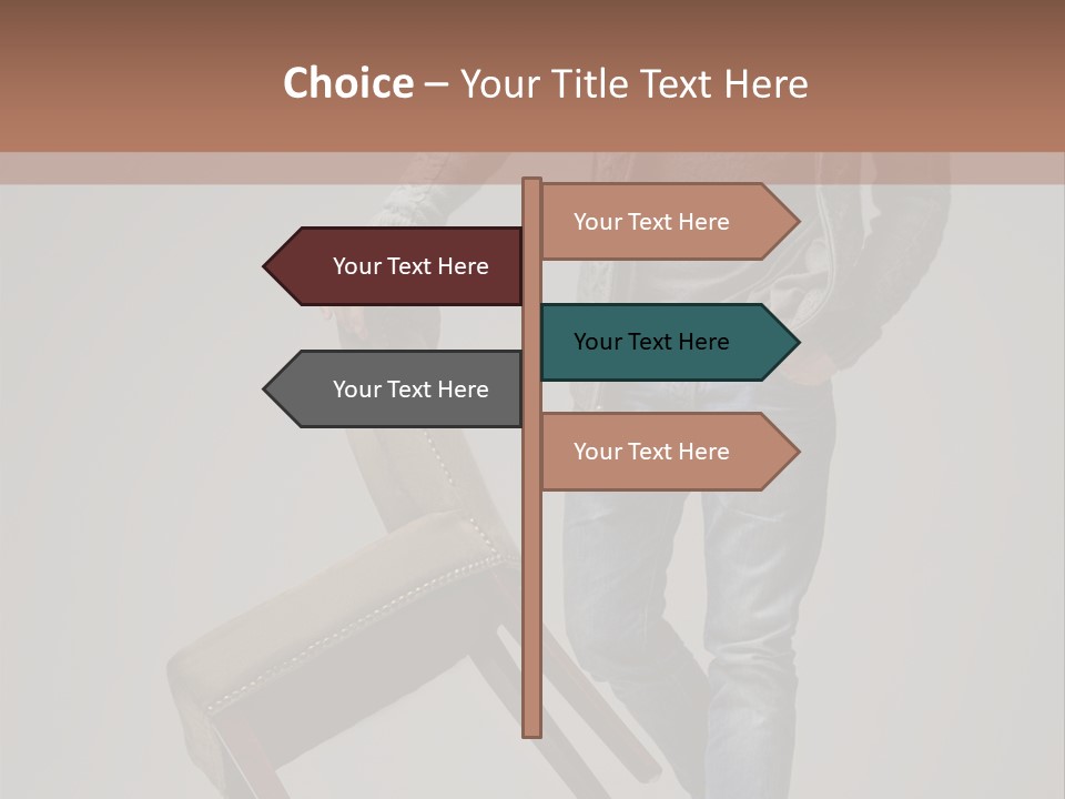 Leaning Fashion Blank Expression PowerPoint Template