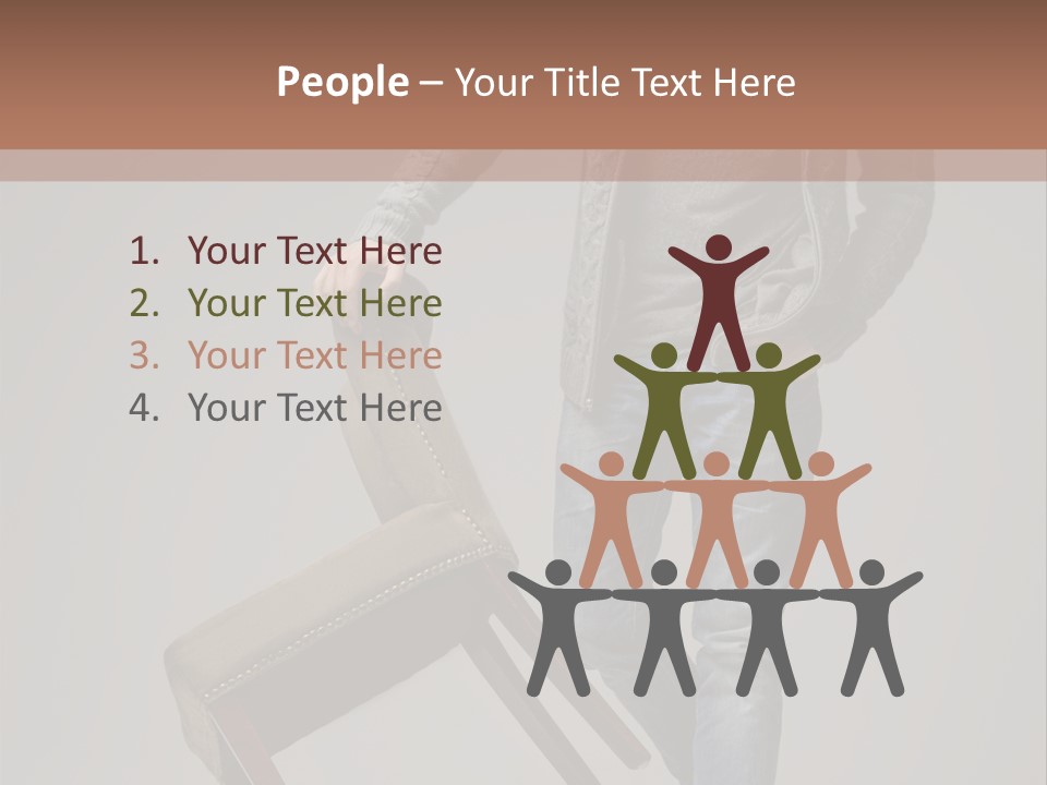 Leaning Fashion Blank Expression PowerPoint Template