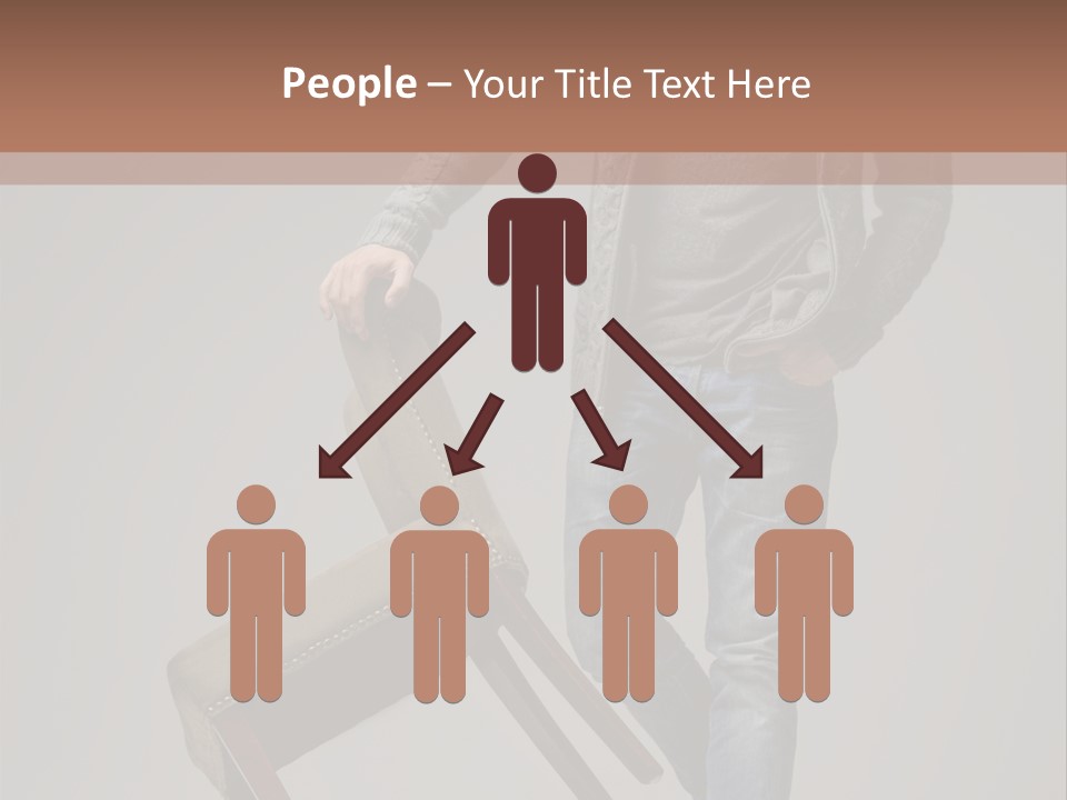 Leaning Fashion Blank Expression PowerPoint Template