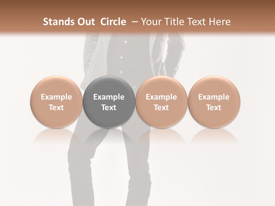 Sunglasses Looking Away Elegance PowerPoint Template