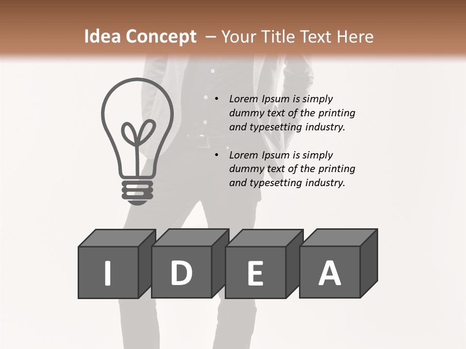 Sunglasses Looking Away Elegance PowerPoint Template