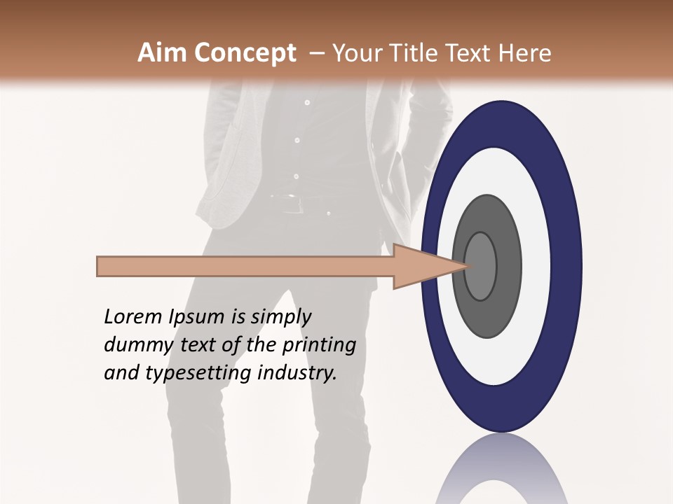 Sunglasses Looking Away Elegance PowerPoint Template