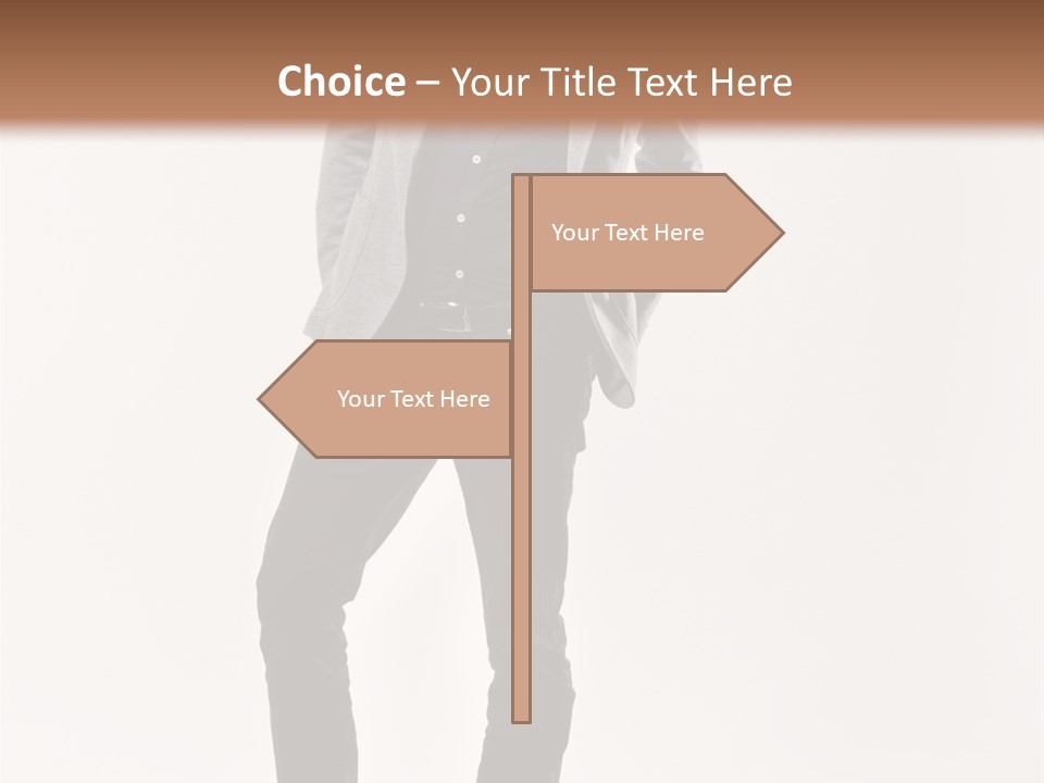 Sunglasses Looking Away Elegance PowerPoint Template