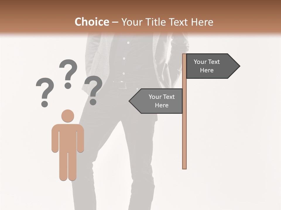 Sunglasses Looking Away Elegance PowerPoint Template