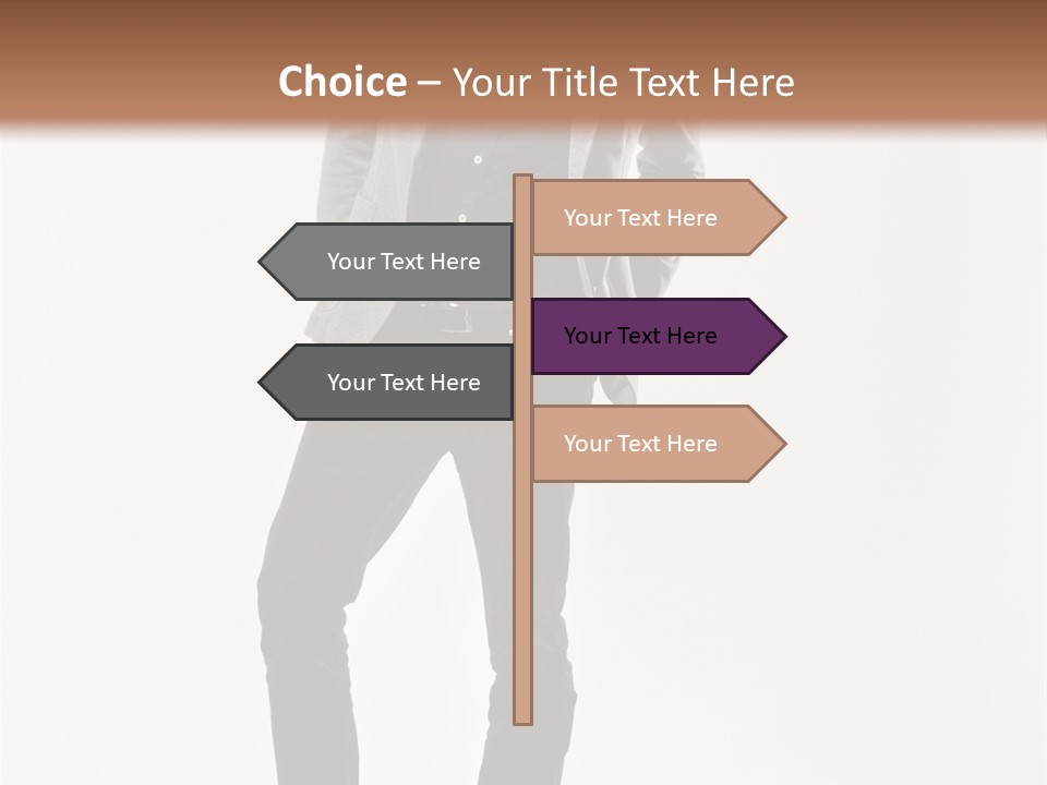 Sunglasses Looking Away Elegance PowerPoint Template