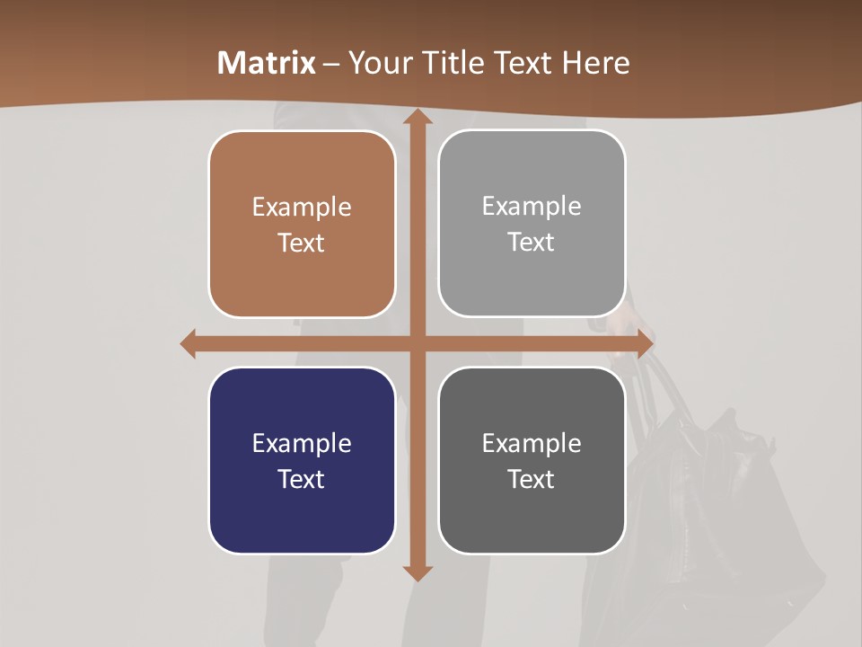 Suit Brown Hair Satisfaction PowerPoint Template