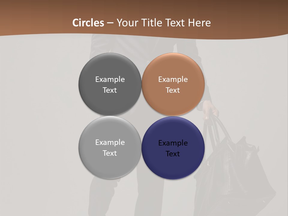 Suit Brown Hair Satisfaction PowerPoint Template