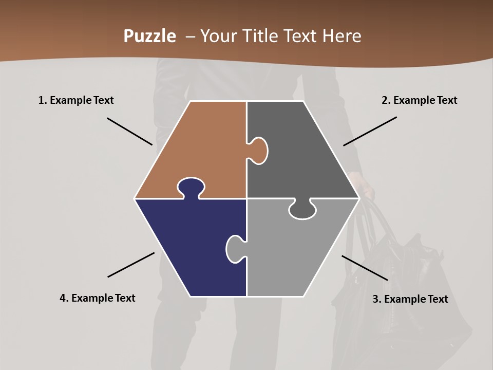 Suit Brown Hair Satisfaction PowerPoint Template