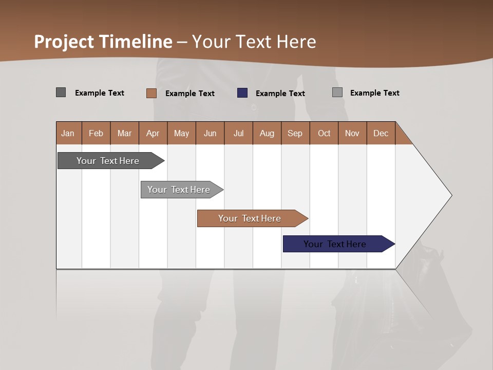 Suit Brown Hair Satisfaction PowerPoint Template