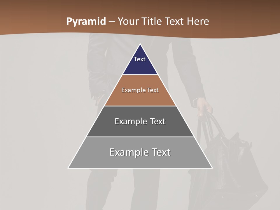 Suit Brown Hair Satisfaction PowerPoint Template