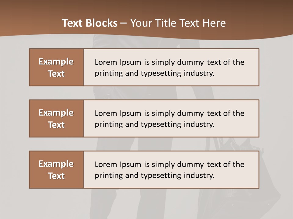 Suit Brown Hair Satisfaction PowerPoint Template